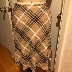 INC Classic Plaid Skirt 6 A-line